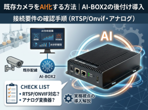 既存カメラをAI化する方法｜AI-BOX2の後付け導入と接続要件の確認手順